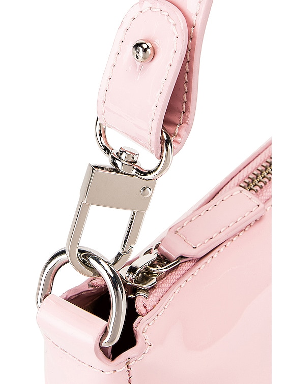 BY FAR Rachel Patent Leather Shoulder Bag in Baby Pink FWRD