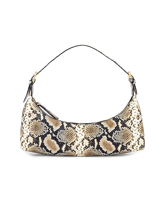 Mara Snake Print Leather Bag