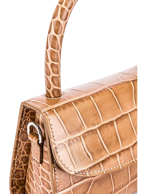 By Far Mini purchases Croc-Embossed Leather Tote