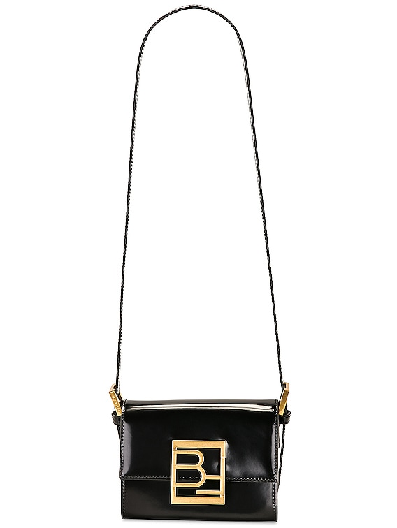 Fendi Baguette Patent Phone Pouch in Black