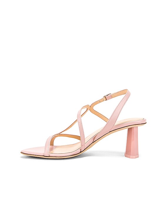 BY FAR Bridgette Sandal in Blush Leather FWRD