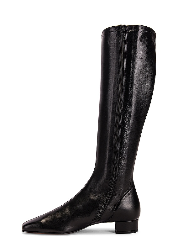 BY FAR Edie Leather Boot in Black | FWRD