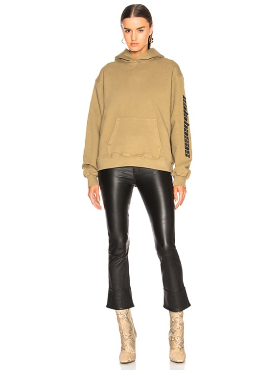 YEEZY Calabasas Embroidered French Terry Hoodie in Trench | FWRD