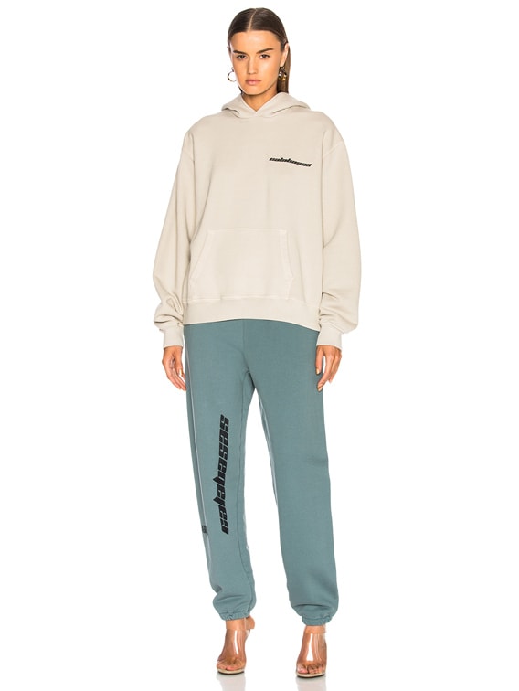 YEEZY Calabasas French Terry Hoodie in Mist | FWRD YEEZY Calabasas French Terry Hoodie in Mist | FWRD