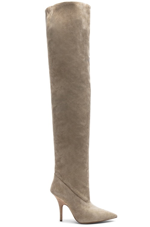 yeezy knee high boots