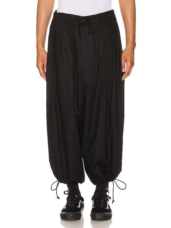 Yohji Yamamoto Embroidery Balloon Pants in Black | FWRD