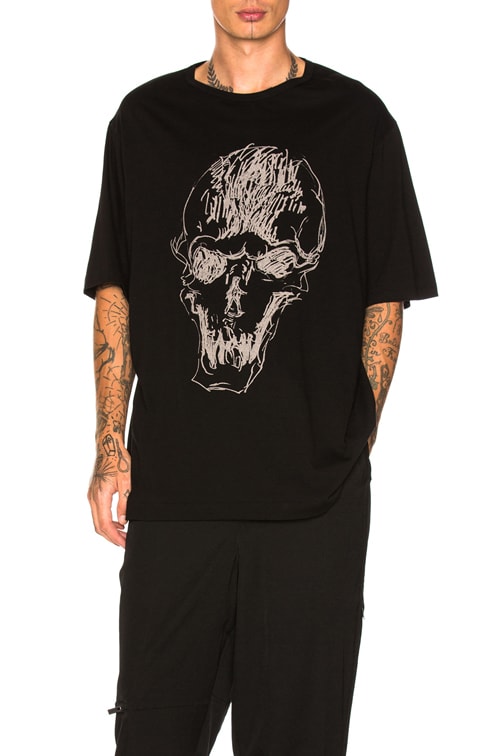 Yohji skull sales tee