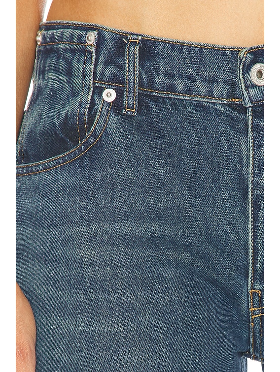 Y/Project Hook And Eye Straight Leg Jeans in Evergreen