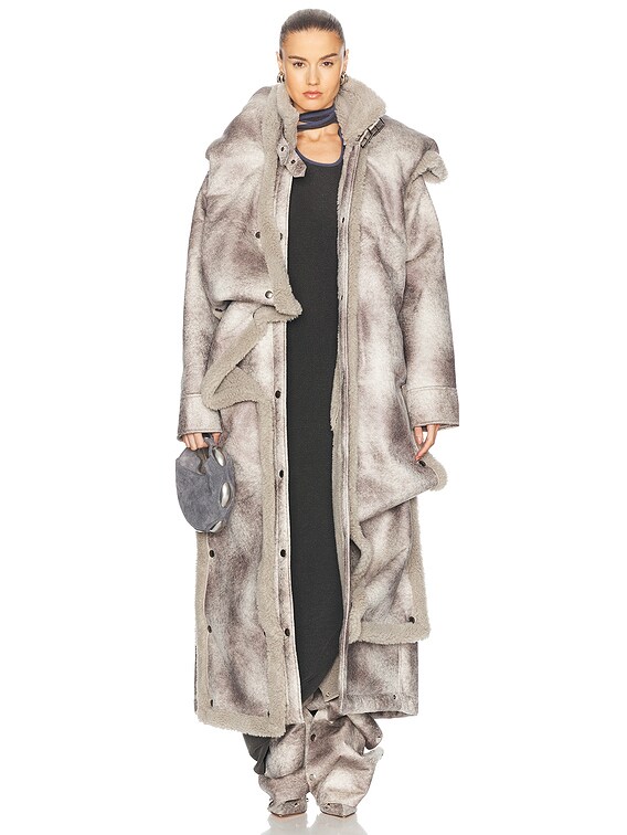 ジャケット・アウター Y/project Mantel aus Wolle und Faux Fur Y/project Mantel aus Wolle und Faux Fur