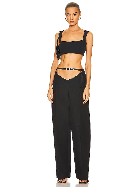 パンツ Y/project Y belt genes Y/Project Y Belt Arc Pant in Black | FWRD