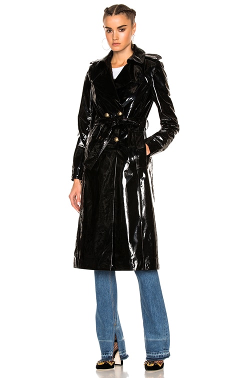 Zeynep Arcay Patent Leather Trenchcoat 