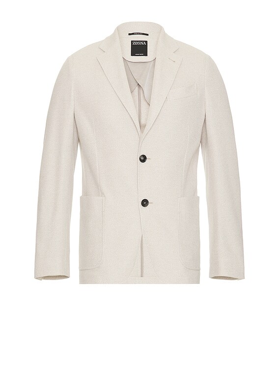 Zegna Cotton Shirt Jacket in Beige | FWRD
