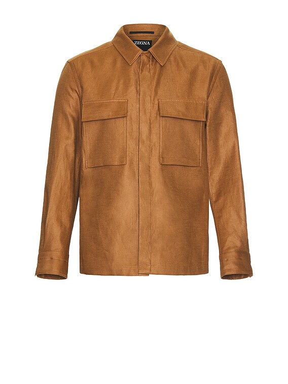 Ermenegildo Zegna OASI LINO オーバーシャツジャケット Ermenegildo Zegna OASI LINO オーバーシャツジャケット