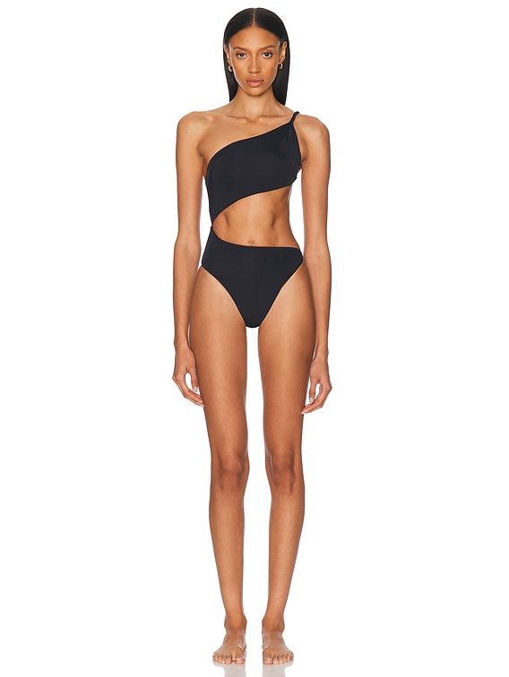 Cut Out Twisted One Piece Swimsuit