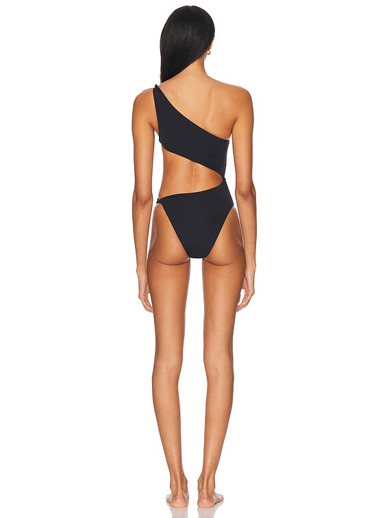 Cut Out Twisted One Piece Swimsuit
