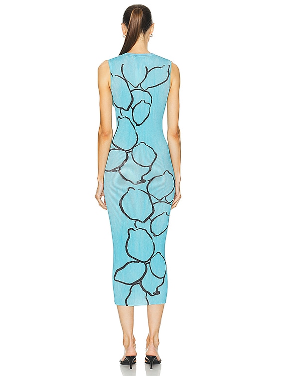 Zankov Aime Lemons Dress in Azure | FWRD
