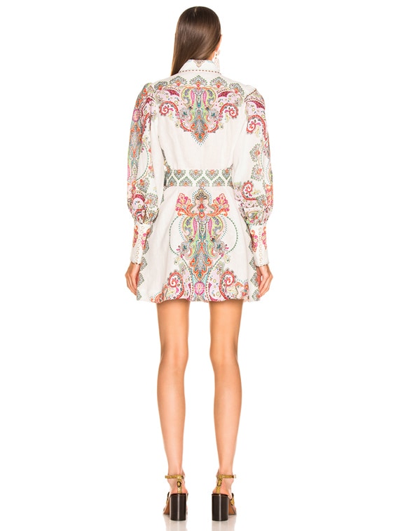 Zimmermann Ninety Six Shirt Dress in Lennon Paisley | FWRD