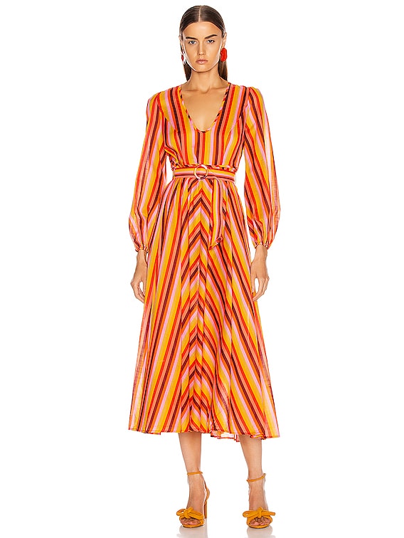 Zimmermann silk plunge outlet dress