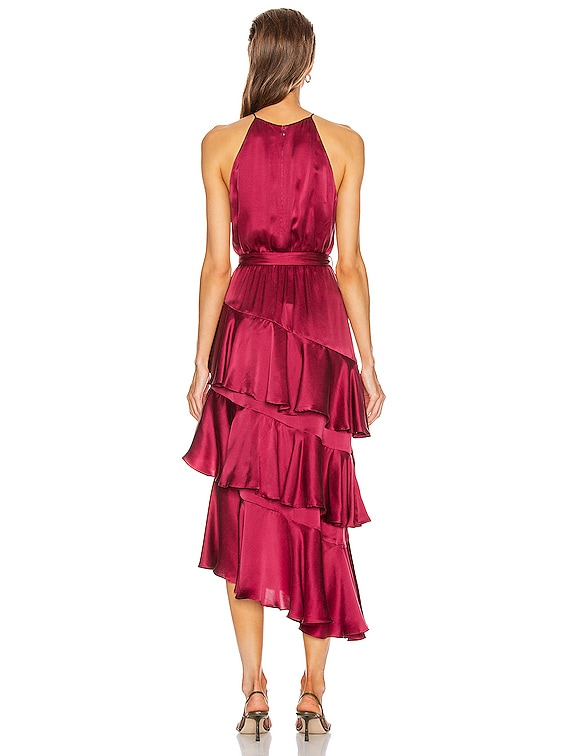 espionage silk picnic dress Zimmermann - Espionage Neck Tie Mini Dress in Iris Floral