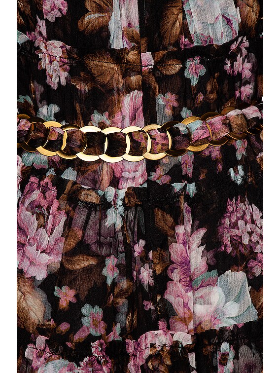zimmermann black floral mini dress Zimmermann Rebellion Mini Dress