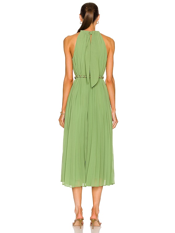 sunray pleated dress Zimmermann Sunray Pleat Dress in Sage