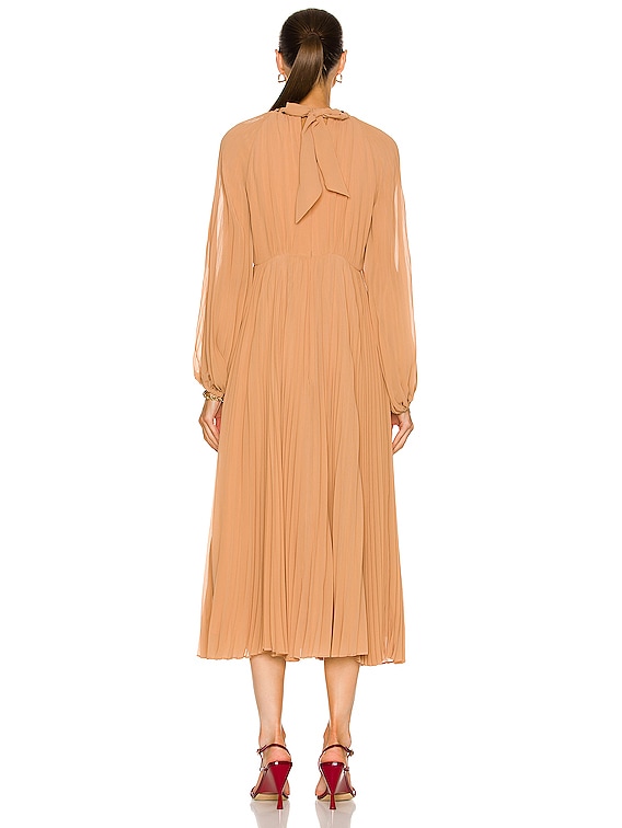 open lace back dress Zimmermann Sunray Pleated Dress