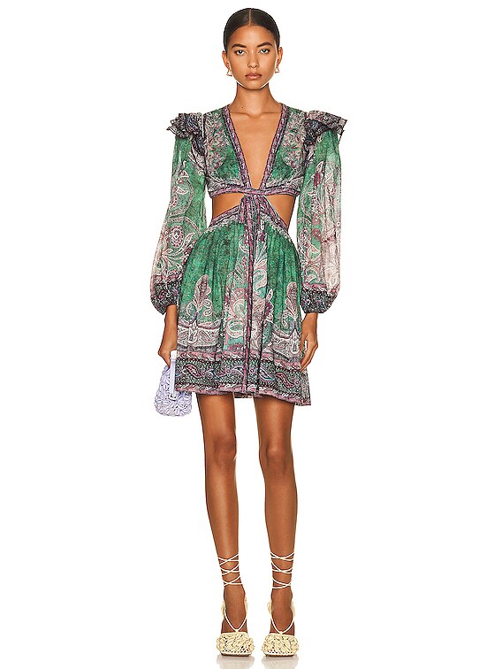 Zimmermann ruffle 2025 mini dress