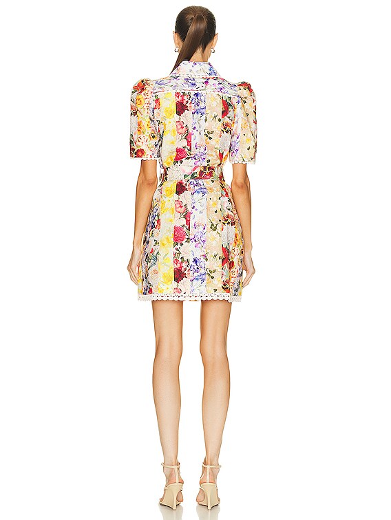【Zimmermann】アシンメトリー ラップ ミディ ドレス Zimmermann - Wonderland Floral Tubular Tiered Midi Dress
