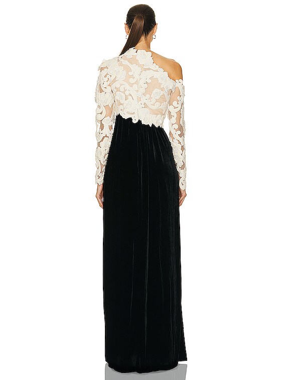 Zimmermann Sensory Velvet Bodice Gown in Black | FWRD Zimmermann Sensory Velvet Bodice Gown in Black | FWRD