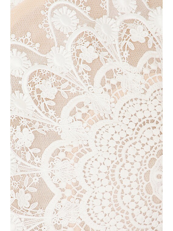 Zimmermann Wonderland Lace Frill Dress in Cream | FWRD