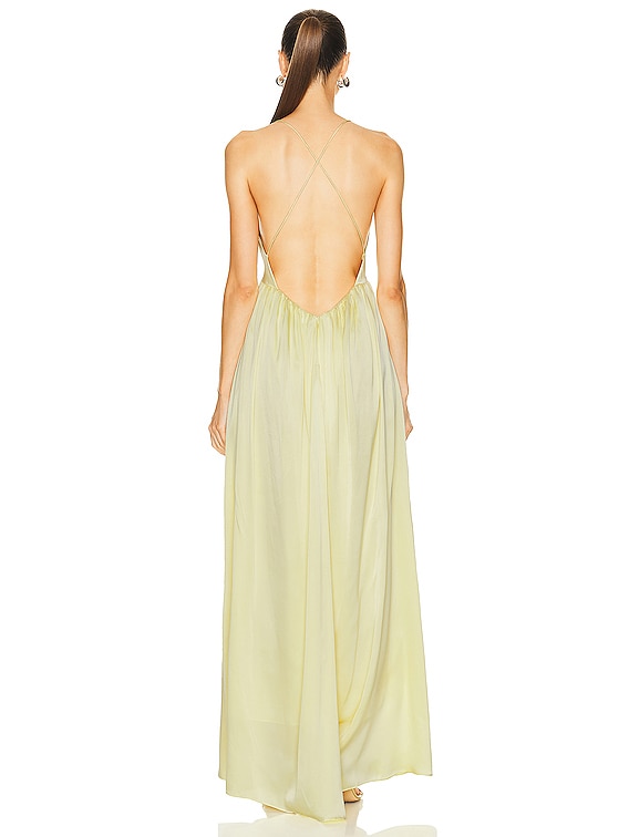 ワンピース Zimmermann DRESS (8835DMAT LEM) Zimmermann Silk Slip Dress in Lemon | FWRD