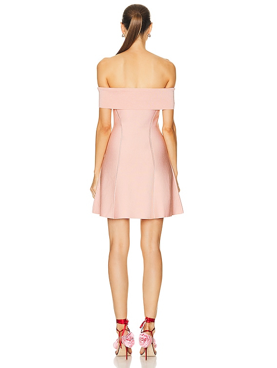 Zimmermann Matchmaker Knit Panelled Mini Dress in Dusty Pink | FWRD