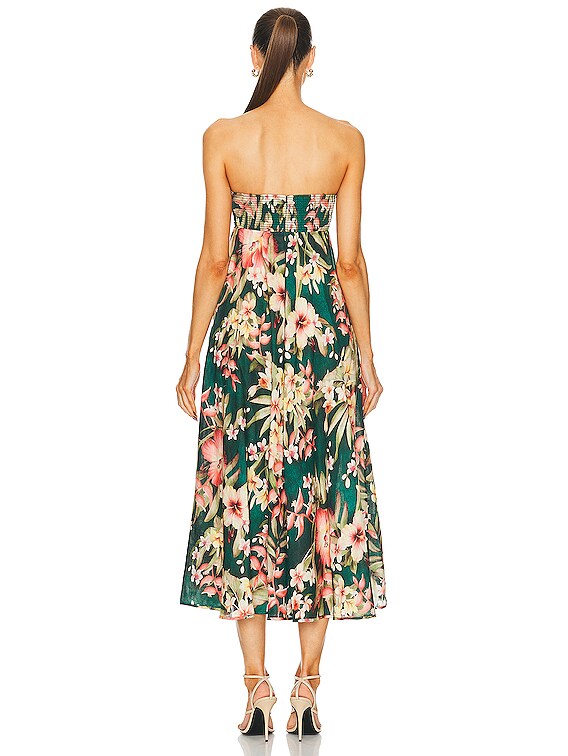 knee length dresses for ladies Fit and flare midi summer linen dress 4896  Xiaolizi