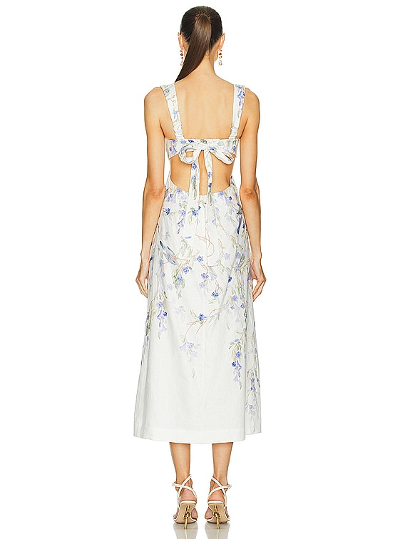 Zimmermann Natura Midi Dress in Blue Birds | FWRD