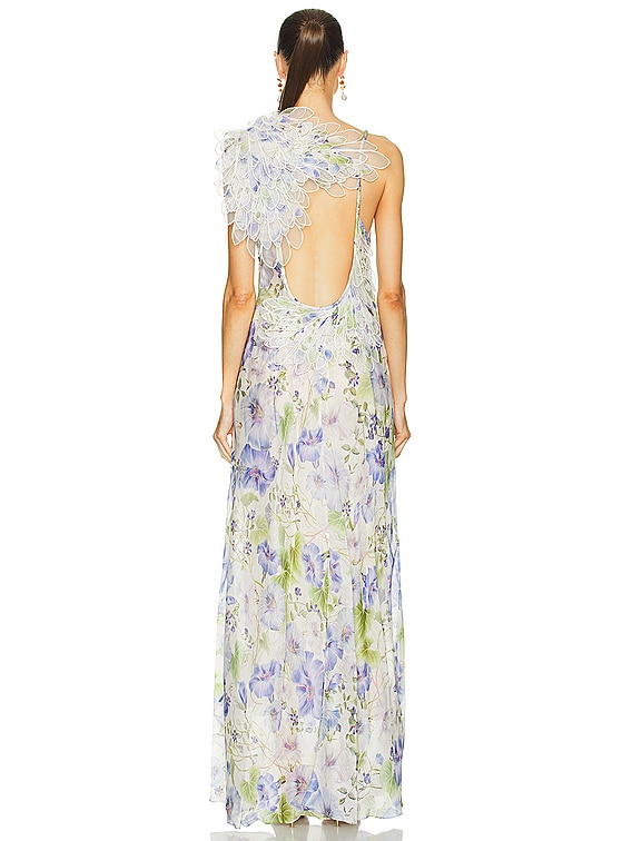 ZIMMERMANN 2148SR251MNTLACPRI 関税送料込 Zimmermann ドレス - Purple & Red Floral | FWRD