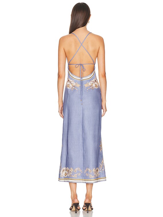 ZIMMERMANN 3172DSS254RWBLU 関税送料込 Silk mini dress Zimmermann Multicolour size 3 0-5 in Silk