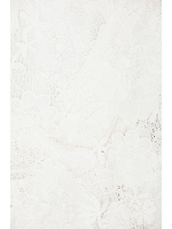 Zimmermann Halliday Lace Flower Dress in Ivory | FWRD