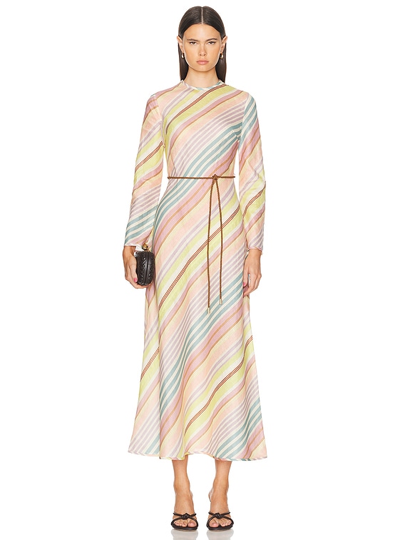 Zimmermann KLEID in Multi Stripe | FWRD