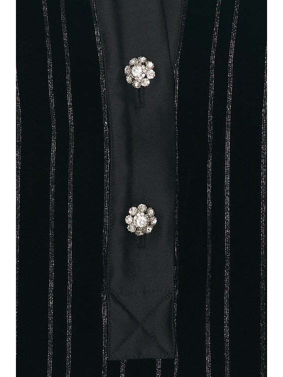 【Zimmermann】イラストレーション ベルベット ミニドレス Zimmermann Illustration Velvet Mini Dress in Black & Silver