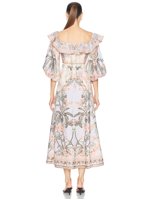 ワンピース Zimmermann DRESS (1221DF243 MIXEDE) Crush Twist Front Mini Dress Multi Floral Online | Zimmermann