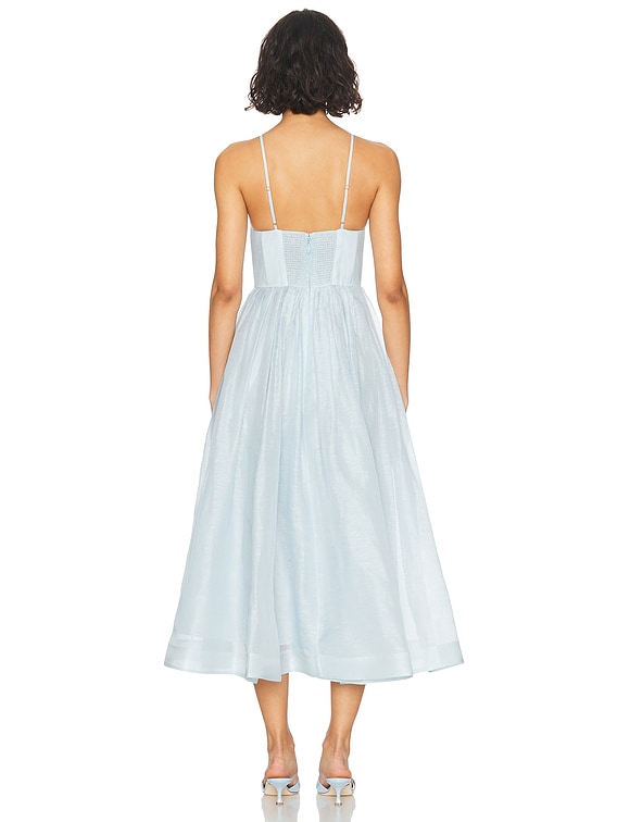 【送料&関税込】Zimmermann V Neck Midi Dress Zimmermann Illustration V Neck Midi Dress Black