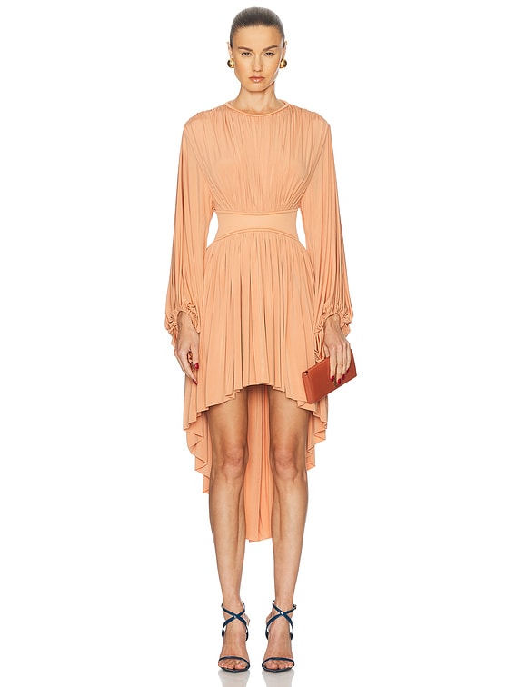 Zimmermann Illuminate Batwing Mini Dress in Lipstick | FWRD