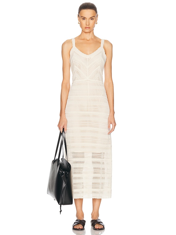 Zimmermann Lucky Lace Knit Dress in Cream | FWRD