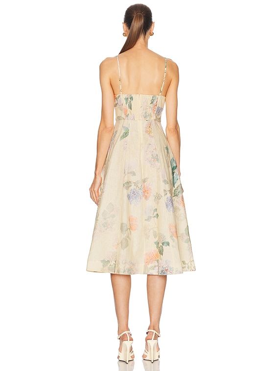 Zimmermann Illuminate Picnic Dress in Lemon Hydrangea | FWRD