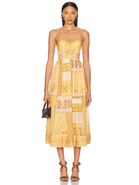 【送料&関税込】Zimmermann Corset Midi Dress Zimmermann Corset Midi Dress | italist