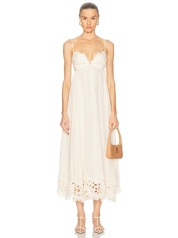 Zimmerman Illustration Buttoned Mini Cream Rococo Floral