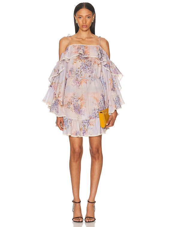 ワンピース ZIMMERMANN CASCADIAN COTTON MINI DRESS ZIMMERMANN | Cascadian Lace Cotton Mini Dress | Women | Lane