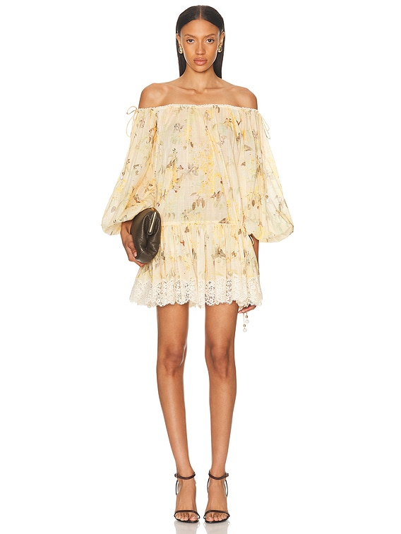 Zimmermann ドレス - Yellow Botanical Floral | FWRD