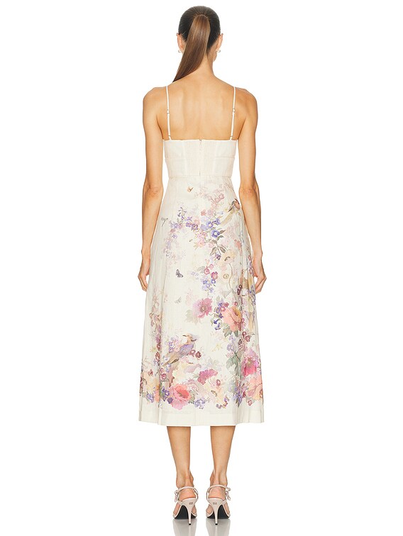 Zimmermann Alchemy Midi Dress in Cream Multi Floral | FWRD