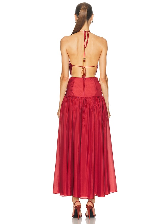 midi wrap dress floral Women's Botanical dorothy Color:Bright Orange Vintage Beaded Fringe Little Dry clean